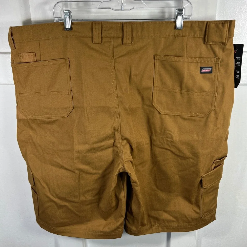 NWT Dickies Mens Ripstop Ultimate Cargo Shorts Relaxed Fit Brown 44